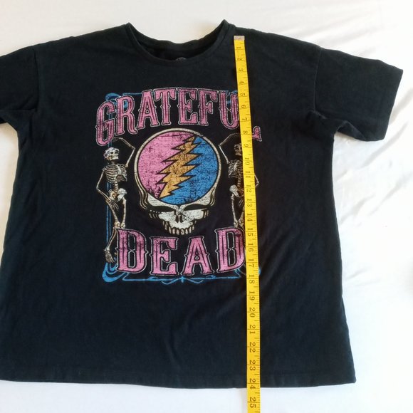 Grateful Dead dancing skeleton black band Tee Size Medium - Picture 5 of 7